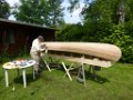 Wabnaki canoe build 15