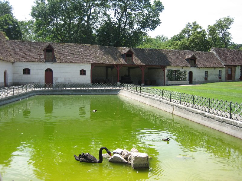 20060613_410_Chenonceau_kasteel_boerderij.JPG - Bij het kasteel van Chenonceau horen een flink aantal bijgebouwen: stallen, koetshuizen, opslagruimten. Dit is het werkgedeelte van het kasteel!